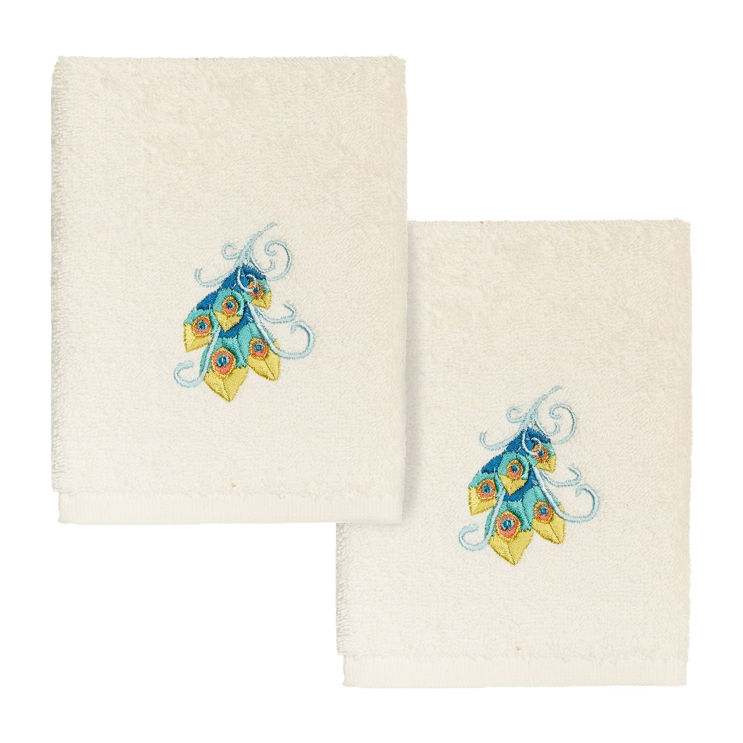 Linum Home Textiles Penelope 2-pc. Embellished Washcloth