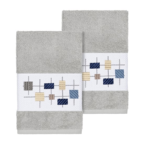 Linum Home Textiles Khloe 2-pc. Embellished Hand Towel