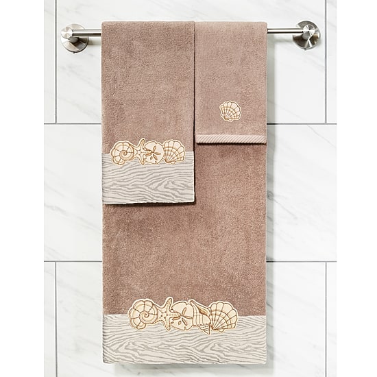 Linum Home Textiles Shell Row 3-pc. Bath Towel Set