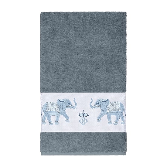Linum Home Textiles Quinn Embellished Animal Bath Towel