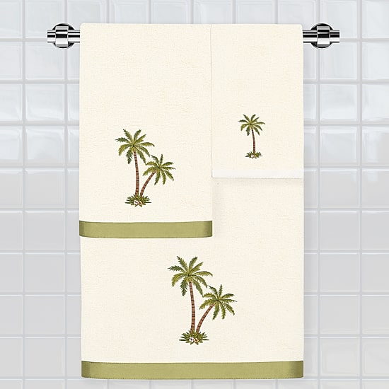 Linum Home Textiles Palmera 2-pc. Embellished Hand Towel