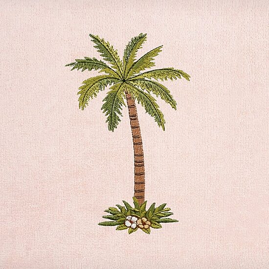 Linum Home Textiles Palmera 2-pc. Embellished Fingertip Towel