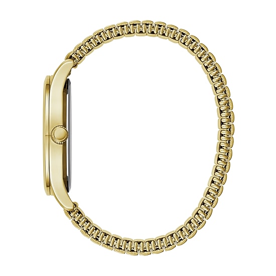 Caravelle Designed By Bulova Mens Gold Tone Stainless Steel Bracelet Watch 44b117