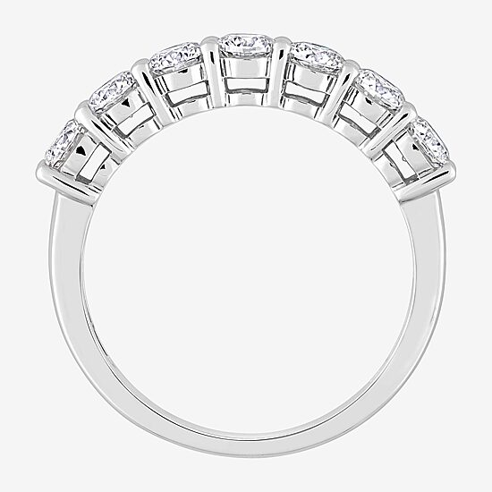 Womens 1 CT. T.W. Lab Created White Moissanite 10K Gold Eternity Band
