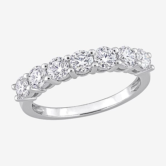 Womens 1 CT. T.W. Lab Created White Moissanite 10K Gold Eternity Band