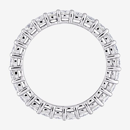 Womens 2.5MM 1 1/2 CT. T.W. Lab Created White Moissanite 10K Gold Eternity Band