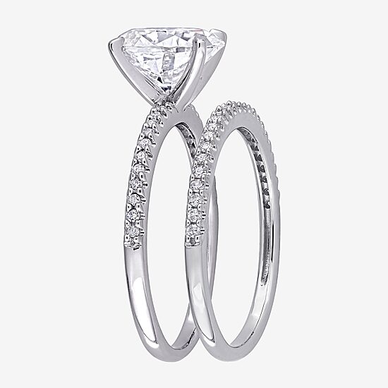 Womens 1/4 CT. T.W. Lab Created White Moissanite 14K Gold Bridal Set