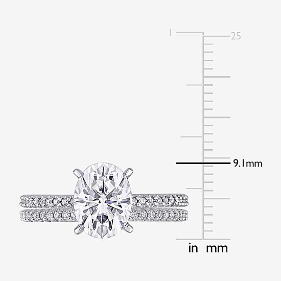 Womens 1/4 CT. T.W. Lab Created White Moissanite 14K Gold Bridal Set