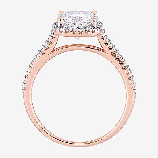Womens 1/4 CT. T.W. Lab Created White Moissanite 14K Gold Engagement Ring