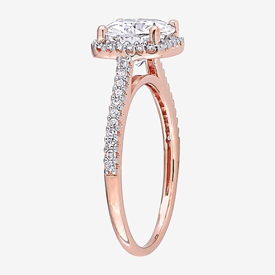 Womens 1/4 CT. T.W. Lab Created White Moissanite 14K Gold Engagement Ring