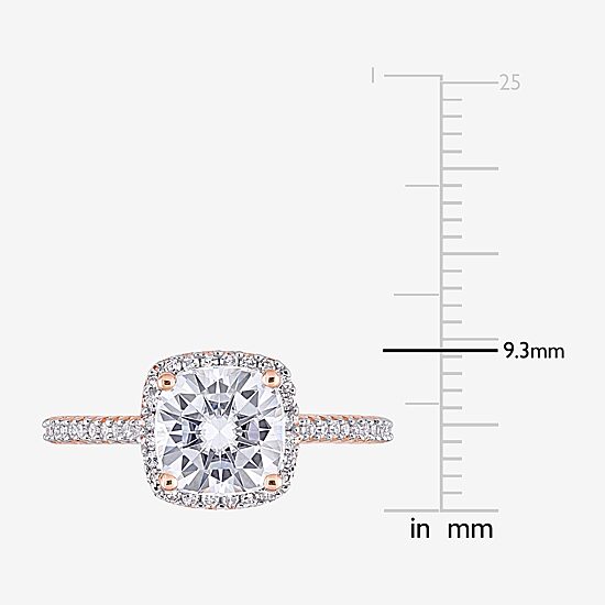 Womens 1/4 CT. T.W. Lab Created White Moissanite 14K Gold Engagement Ring