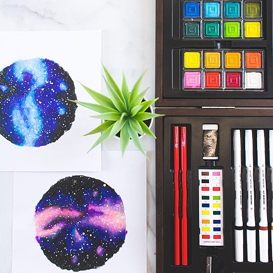 Art 101 Multimedia Illustration 85 Piece Wood Art Set Featuring Illy Markers