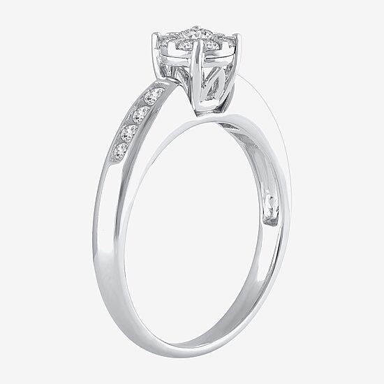 Round 1/2 CT.T.W. Natural Diamond Side Stone Bridal Set in 10K or 14K Gold