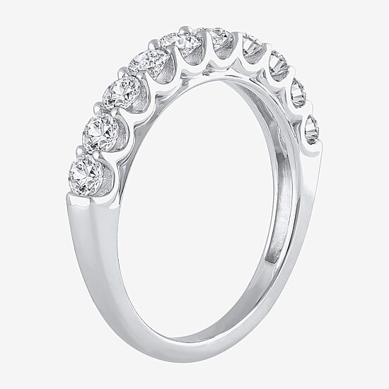 Womens 2 CT. T.W. Natural White Diamond 14K Gold Round Halo Bridal Set