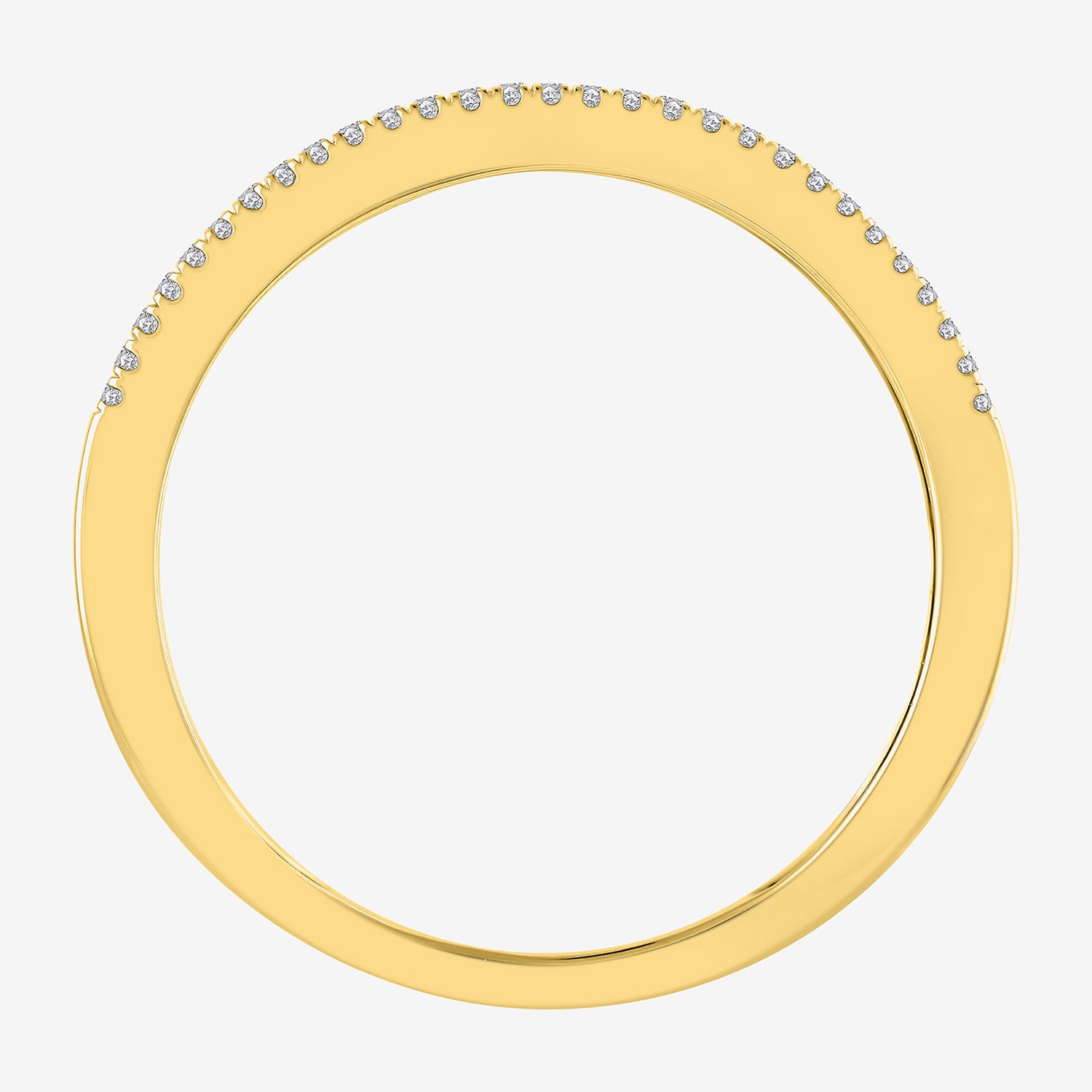 Womens 1/2 CT. T.W. Natural White Diamond 14K Gold Anniversary Wedding Band