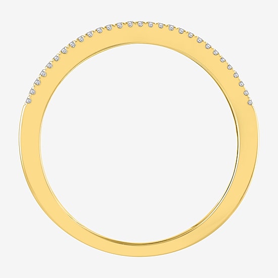 Womens 1/2 CT. T.W. Natural White Diamond 14K Gold Anniversary Wedding Band