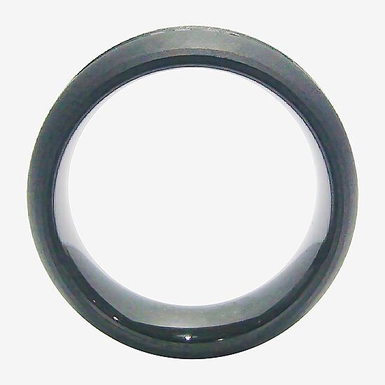 Mens 9M 1/5 CT. Natural Black Diamond Tungsten Wedding Band