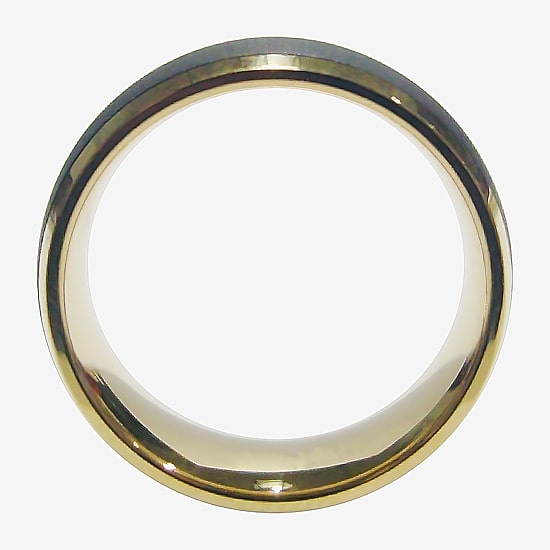 Mens 8MM Genuine Tungsten Wedding Band