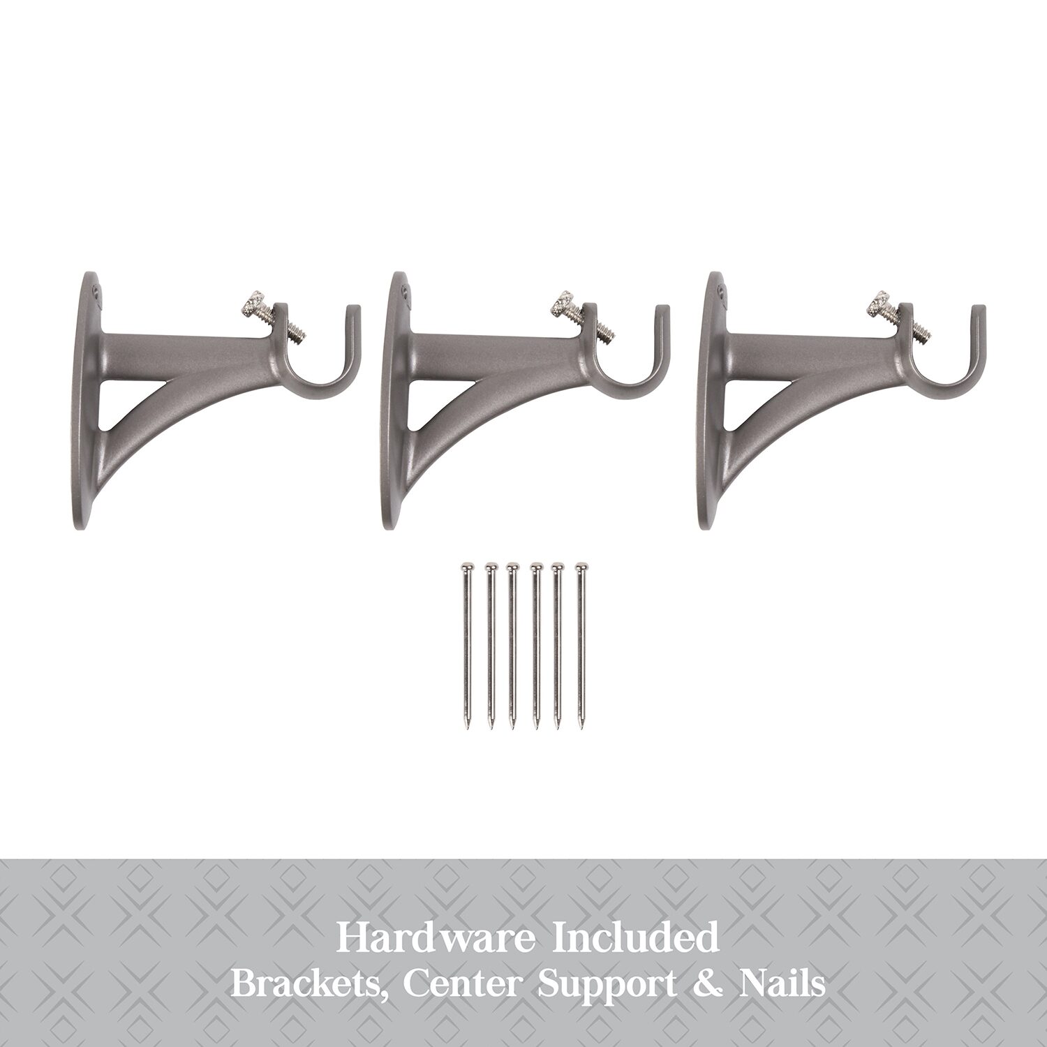 Kenney Collection™ Fast Fit™ Easy Install Mission 5/8 IN Adjustable Curtain Rod