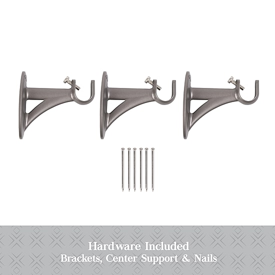 Kenney Collection™ Fast Fit™ Easy Install Mission 5/8 IN Adjustable Curtain Rod