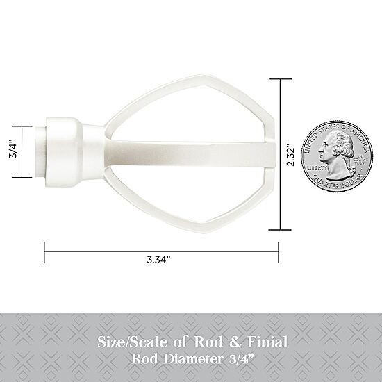 Kenney Dsigner Collection™  Lance 3/4 IN Adjustable Curtain Rod