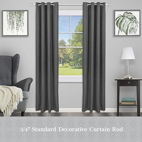 Kenney Dsigner Collection™  Lance 3/4 IN Adjustable Curtain Rod