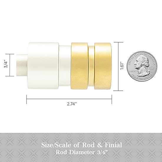 Kenney Designer Collection™  Ariel 3/4 IN Adjustable Curtain Rod