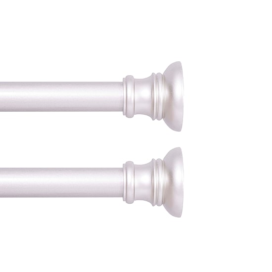 Kenney Easy Install Collection™ Fast Fit™ No Tools Nicholas 2-Pack 5/8 IN Tension Curtain Rod