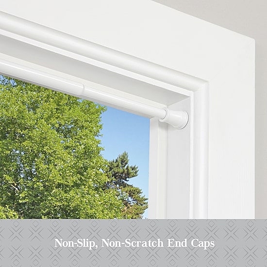 Kenney Easy Install Collection™ Fast Fit™ No Tools Rogers 2-Pack 5/8 IN Tension Curtain Rod