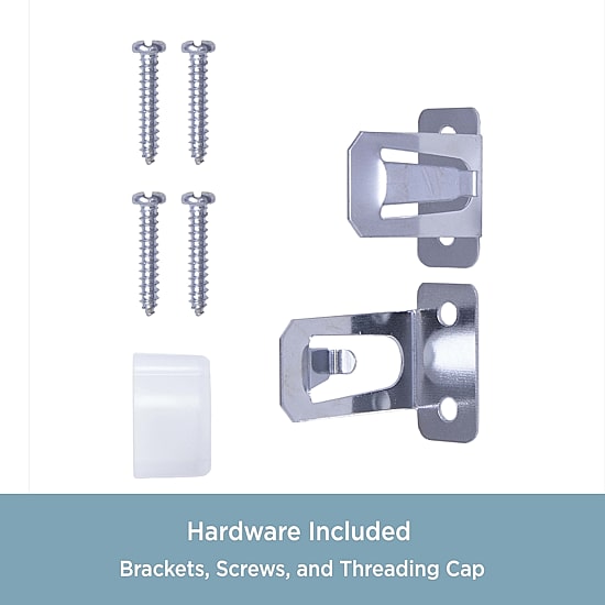 Kenney Superior Hold Premium Lockseam 1 IN Adjustable Curtain Rod