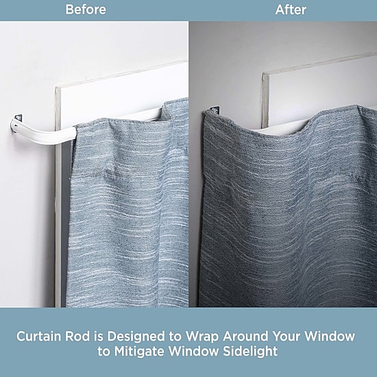 Kenney Superior Hold Premium Lockseam 1 IN Adjustable Curtain Rod