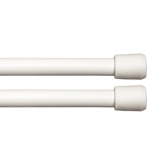 Kenney Strafford 2pk Spring 7/16 IN Tension Curtain Rod