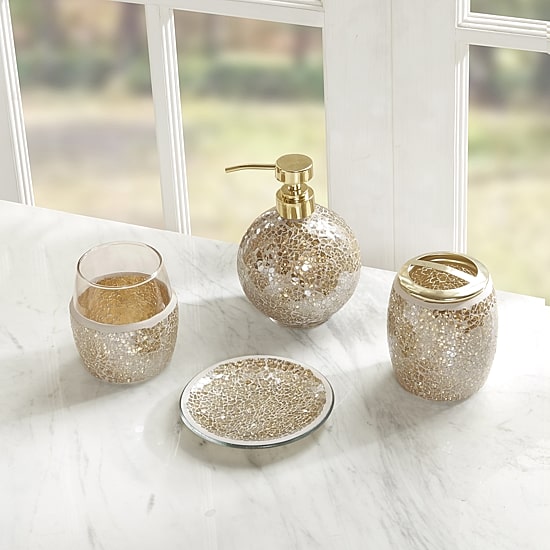 Madison Park Mosiac 4-pc. Bath Accessory Sets