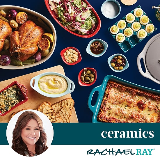 Rachael Ray Ceramic 3-pc. Casserole Bakers with Shared Lid Set