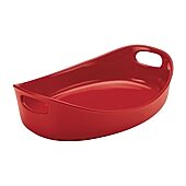 Rachael Ray Stoneware Bubble and Brown 4.5-qt. Oval Baker
