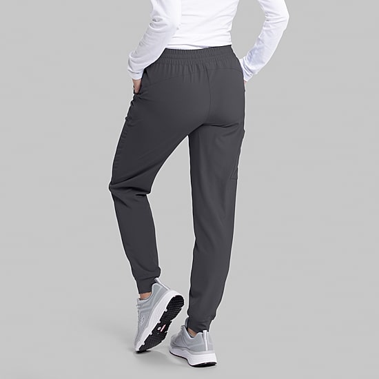 Skechers Skp552 Theory 4-Pocket Mid-Rise Jogger Womens Stretch Fabric Moisture Wicking Scrub Pant