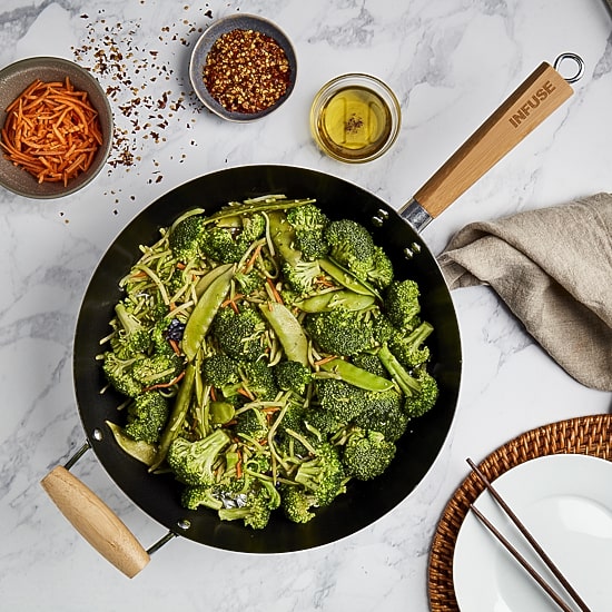 Infuse Carbon Steel 14" Non-Stick Wok