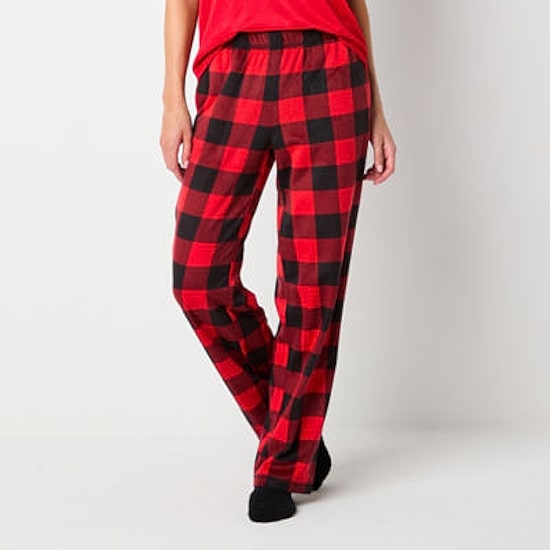 Sleep Chic Womens Fleece Pajama Pants with Socks