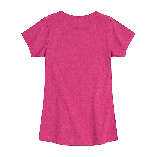 Hi Its Me Big Kid Girls Crew Neck Short Sleeve Barbie T-Shirt