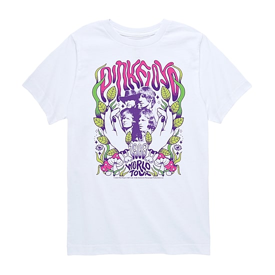 Big Kid Girls Crew Neck Short Sleeve Pink Floyd T-Shirt