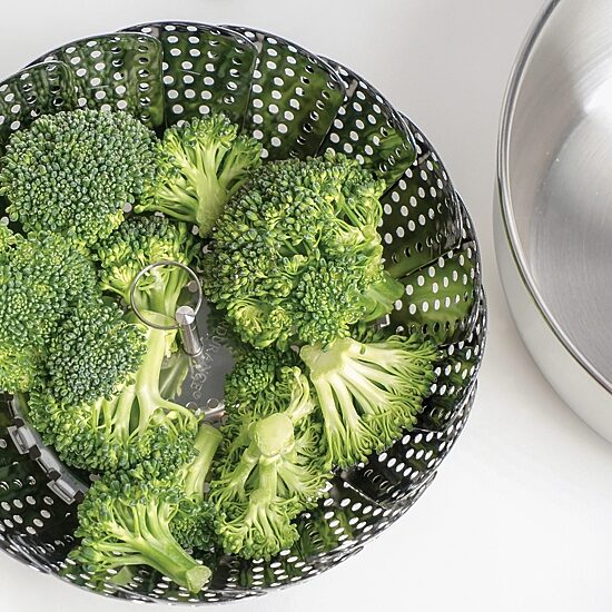 Design Imports Stainless Steel 12" Vegetable Steamer