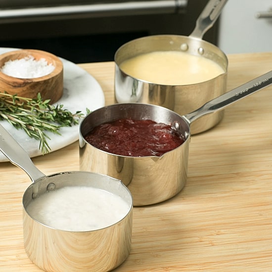 Design Imports Stainless Steel 3-Cup Measuring Sauce Pan