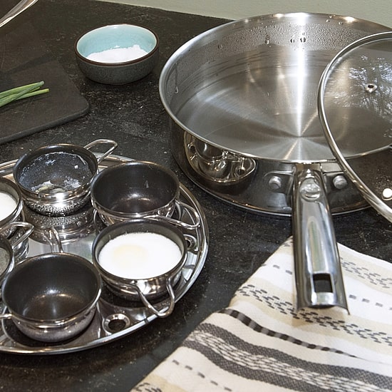 Design Imports Stainless Steel 6- Egg Poacher Set