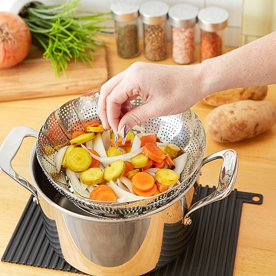 Design Imports Stainless Steel 9" Steamer Insert