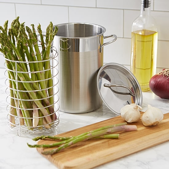 Design Imports Stainless Steel Asparagus Steamer