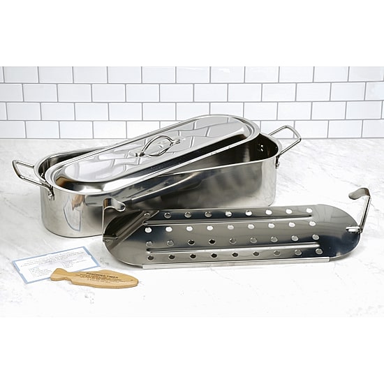 Design Imports Stainless Steel Fish Poacher