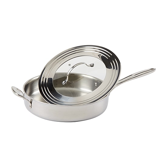 Design Imports Stainless Steel Pan Lid with Glass