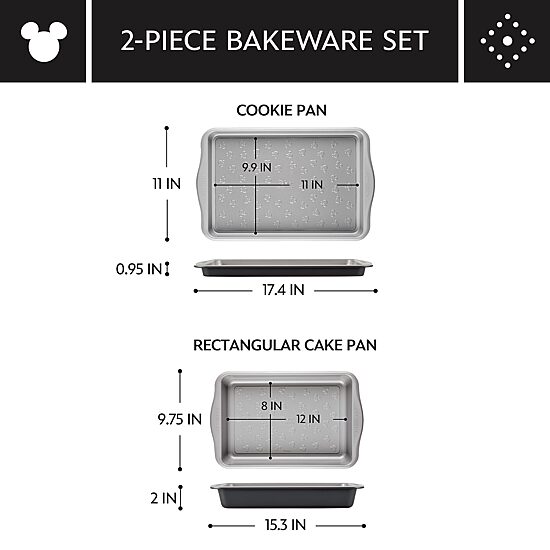 Farberware Disney Bake with Mickey Mouse 2-pc. Bakeware Set