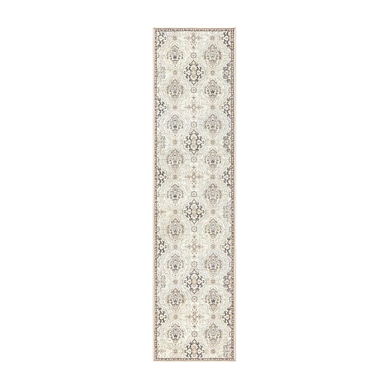 Town And Country Avani Floral Washable 19" X 78" Indoor Rectangular Runner