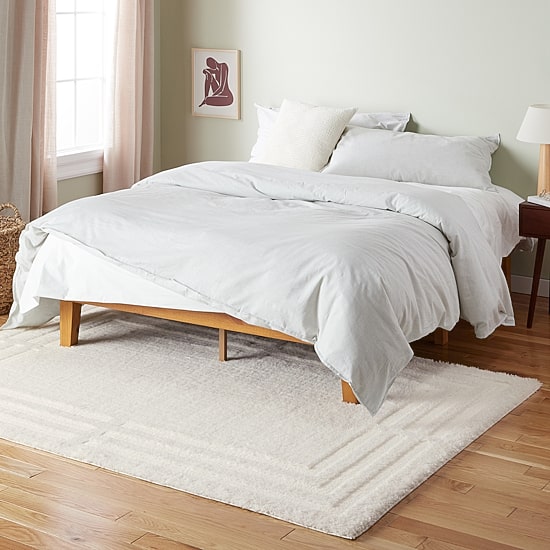 Town And Country Cloud Shag Geometric Washable Indoor Rectangular Area Rug